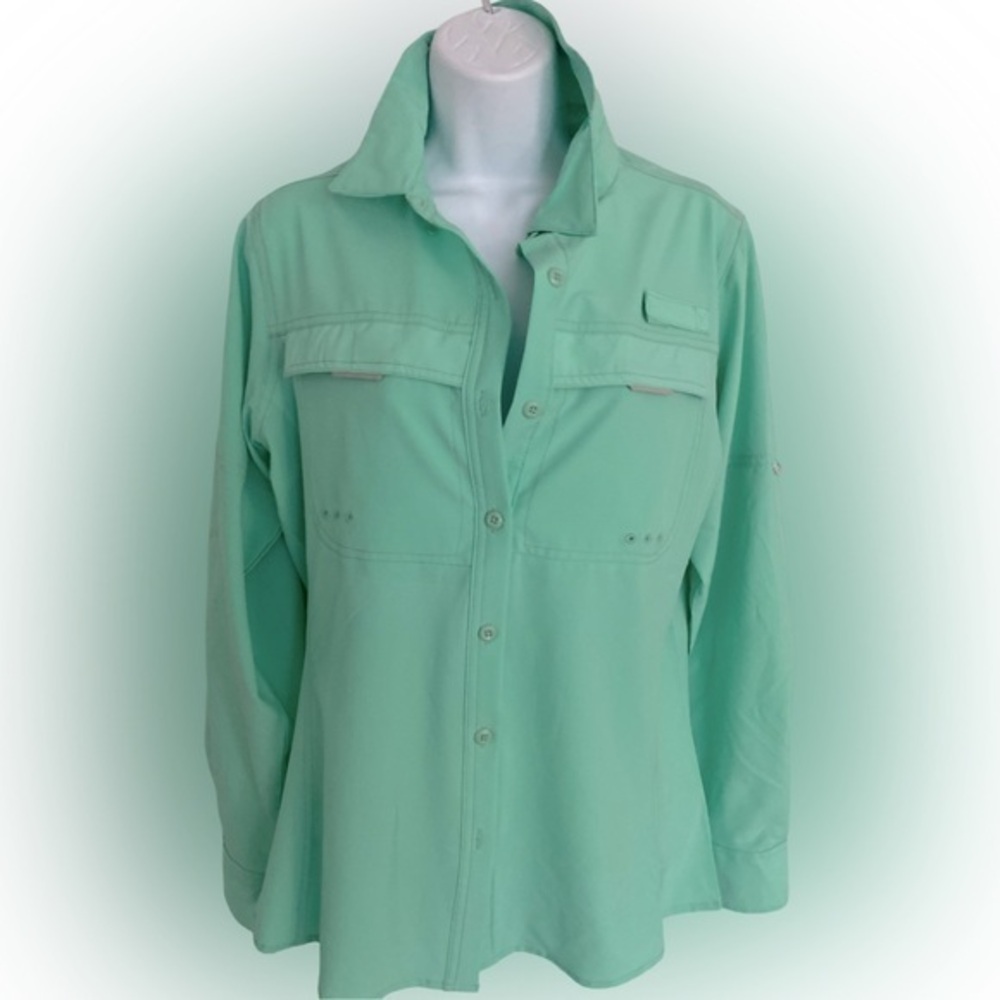 Silver bait UPF 50 Shirt - M mint green , nylon spandex , NWOT